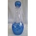 HANDPAINTED ART GLASS DECANTER OR WINE CARAFE